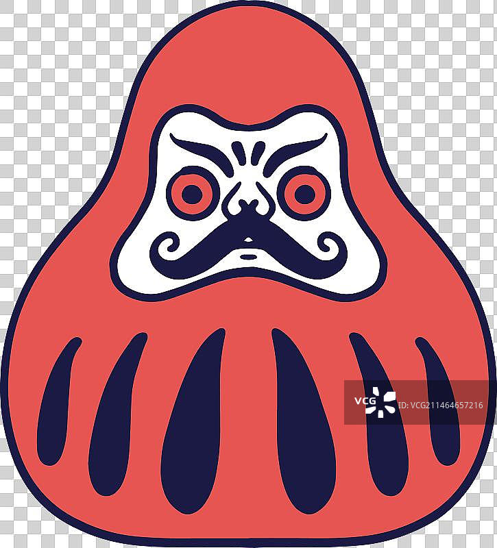 不倒翁双色调图片素材