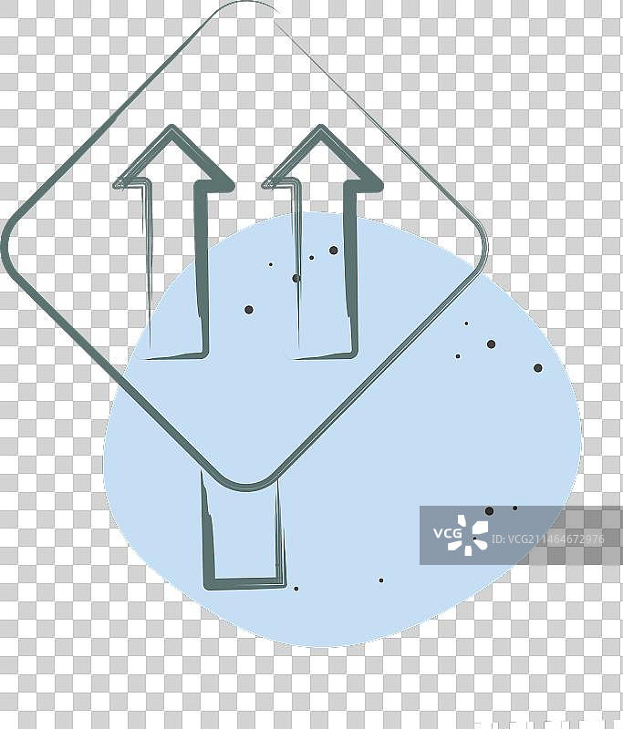 单行道交通路标图标图片素材