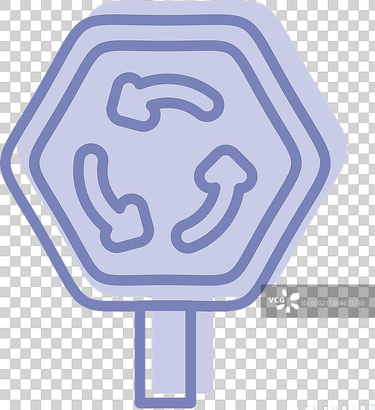 与道路标志相关的环岛符号图标图片素材