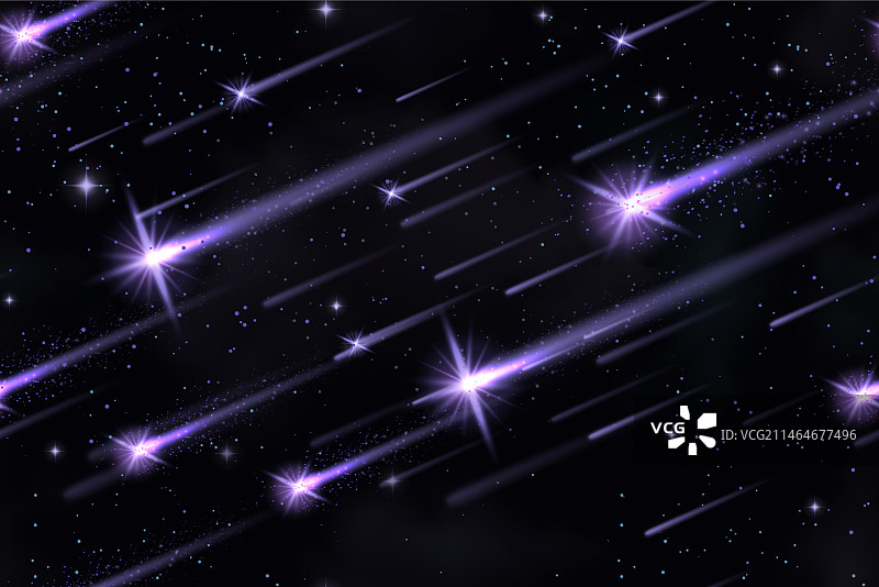 流星雨背景无缝图案图片素材