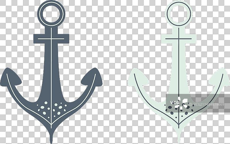 船锚图标，简约海洋风图片素材