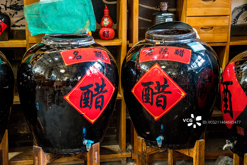 山西平遥  醋坛子图片素材