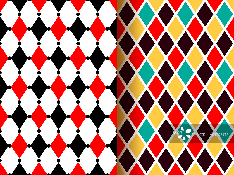 马戏团小丑嘉年华无缝图案图片素材