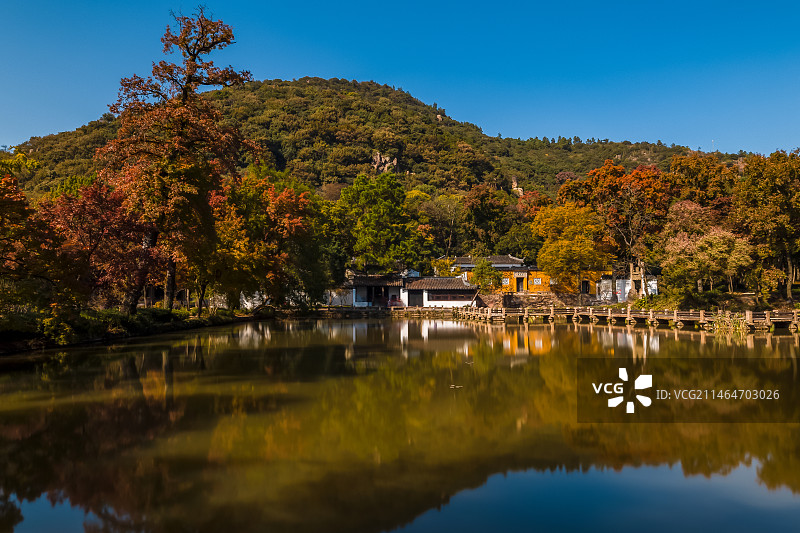 天平山枫叶正浓图片素材