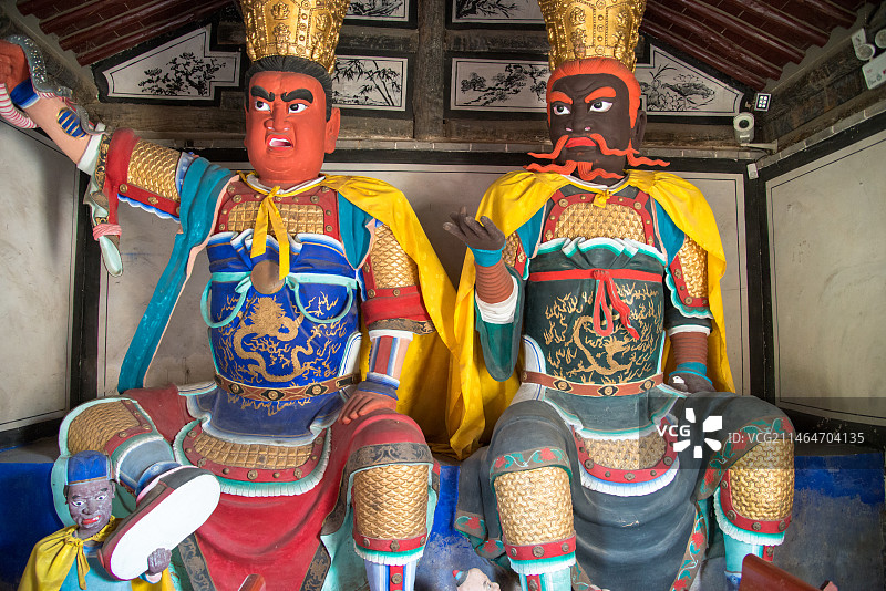 蔚县城北城垣上玉皇阁龙虎殿，明代建筑。图片素材