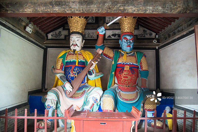 蔚县城北城垣上玉皇阁龙虎殿，明代建筑。图片素材