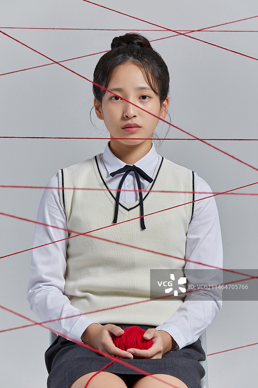 倦怠综合征、压力、抑郁、悲伤、疲劳、学生情绪波动图片素材