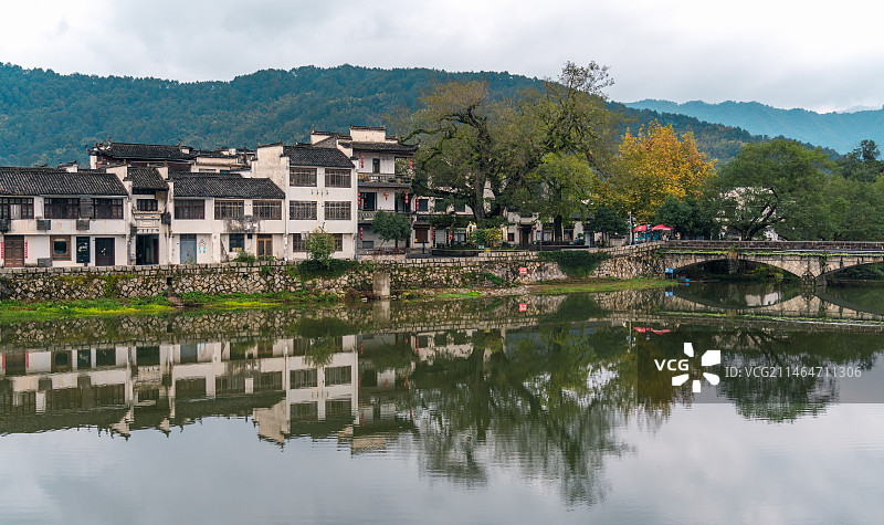 水影宏村图片素材