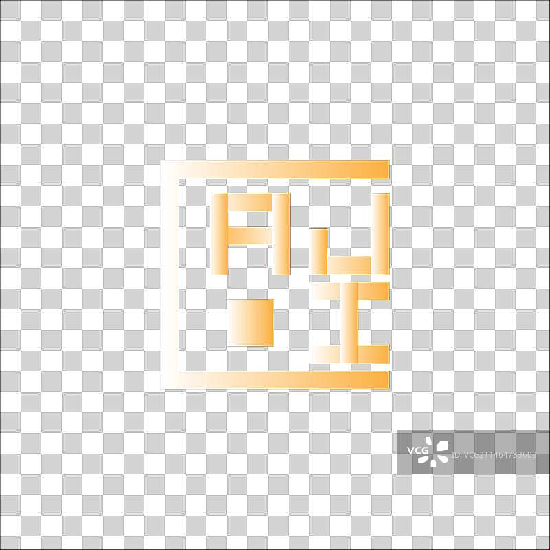 AJI字母标志设计，AJI简约现代标志图片素材