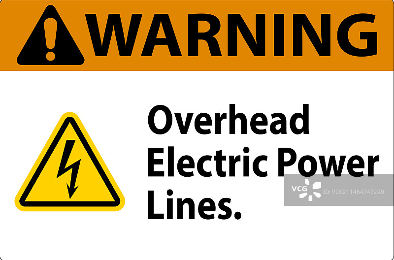 高压电线警示牌图片素材