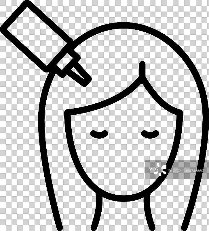 线性染发剂图标图片素材