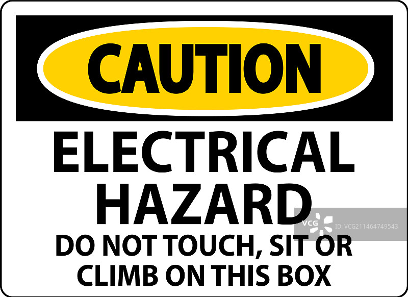 电气危险请勿触摸警示标志图片素材