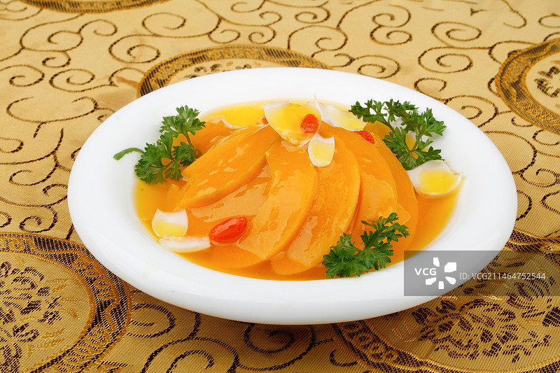 中餐美食-蜜汁百合果脯图片素材