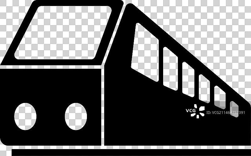 电力火车轮廓图片素材