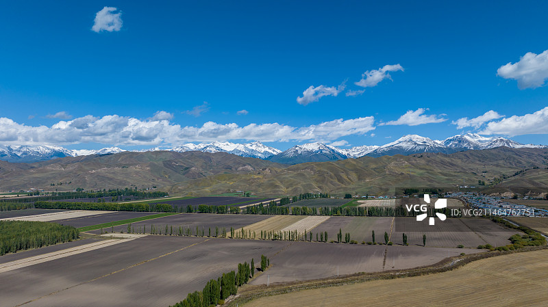 大美新疆独库公路伊犁唐布拉百里画廊秋季自然风光图片素材