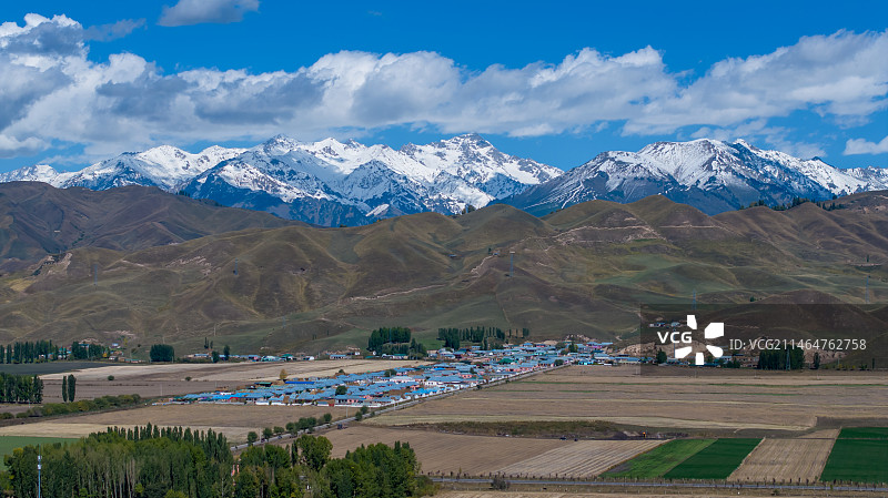 大美新疆独库公路伊犁唐布拉百里画廊秋季自然风光图片素材