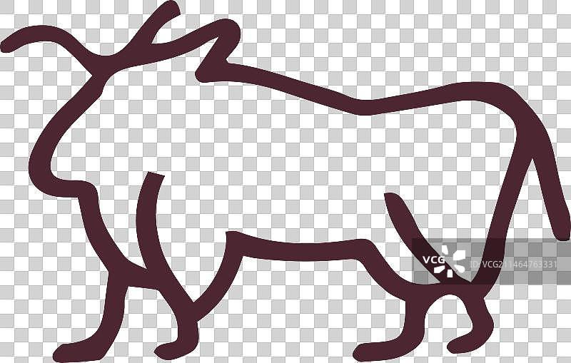 埃及公牛传统符号图片素材