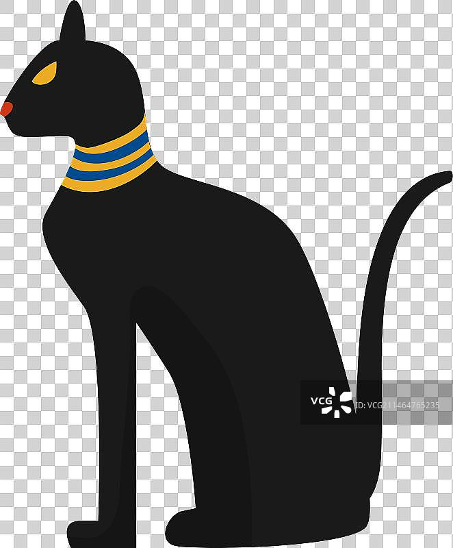 埃及猫雕像图片素材