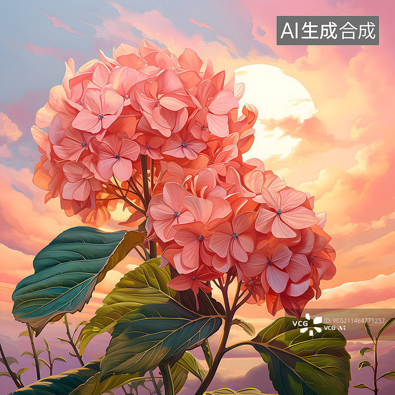 【AI数字艺术】手绘水彩植物花卉玉兰花辛夷花素材插画图片素材