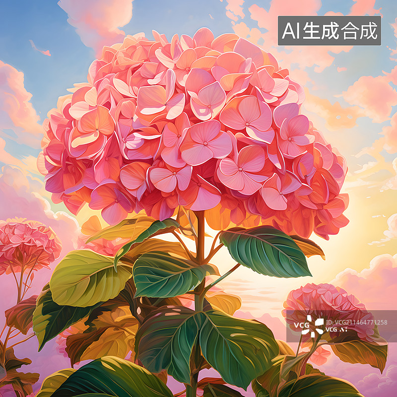 【AI数字艺术】手绘水彩植物花卉玉兰花辛夷花素材插画图片素材