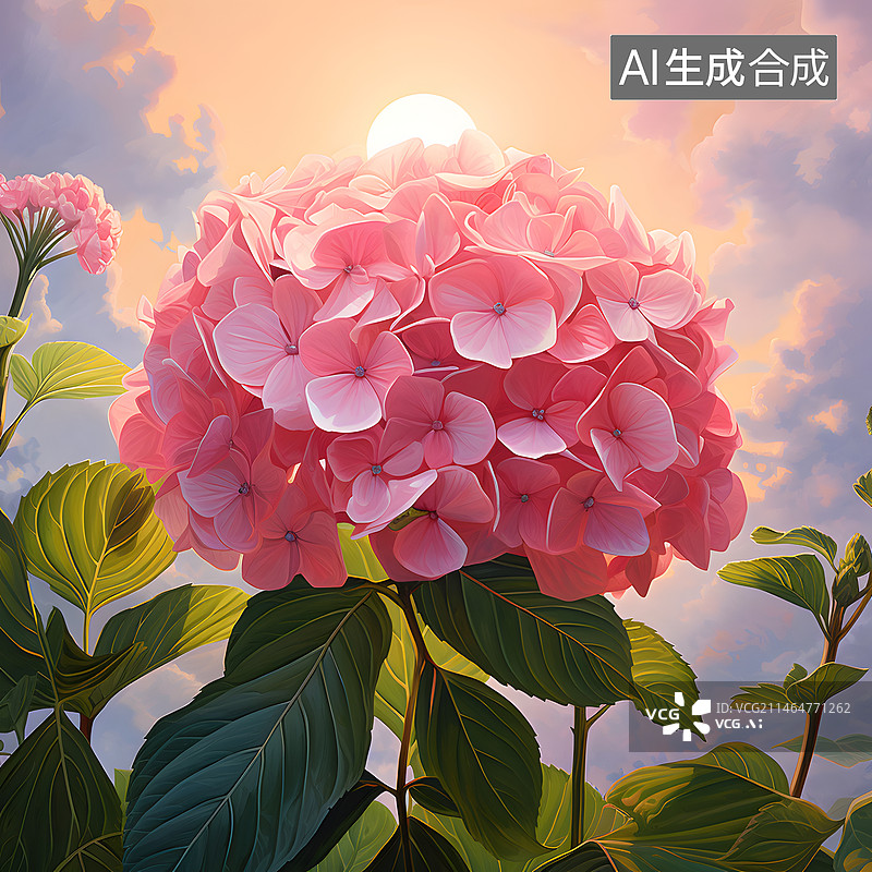 【AI数字艺术】手绘水彩植物花卉玉兰花辛夷花素材插画图片素材