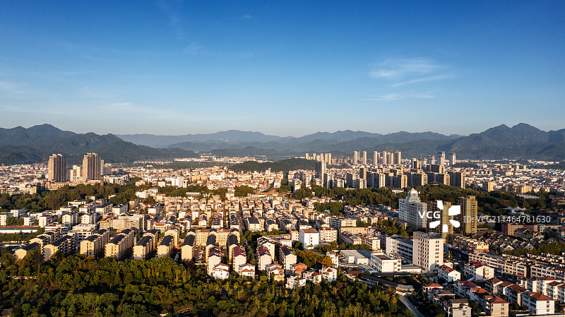 浙江浦江县城市风光图片素材
