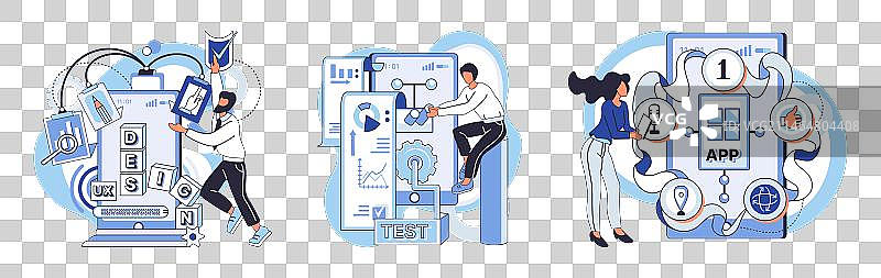 应用测试隐喻图片素材