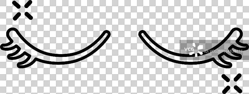 假睫毛笔触图片素材