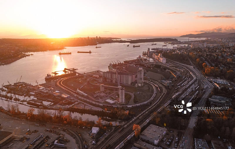 温哥华煤炭港口图片素材