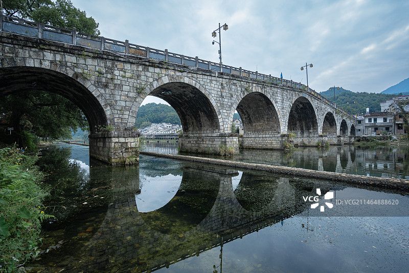 水乡古镇风光，江西景德镇浮梁东埠码头图片素材