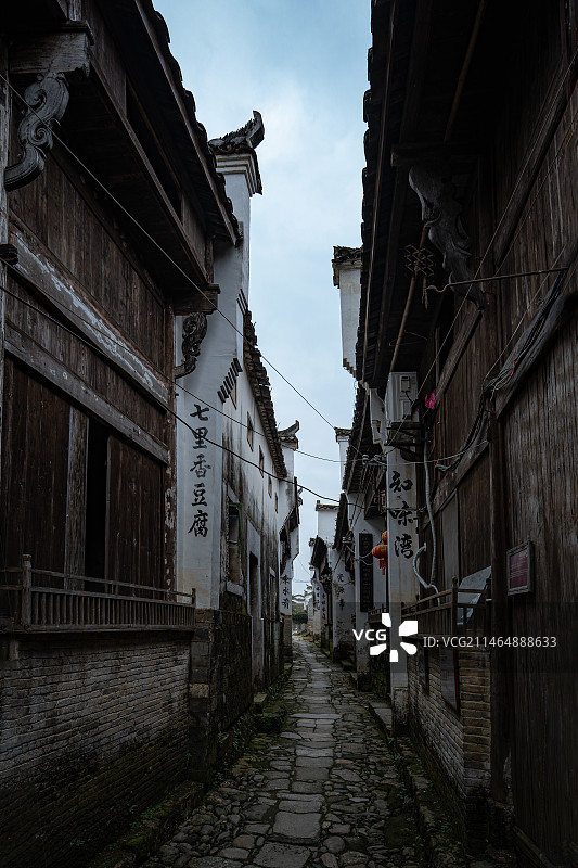 水乡古镇风光，江西景德镇浮梁东埠码头图片素材