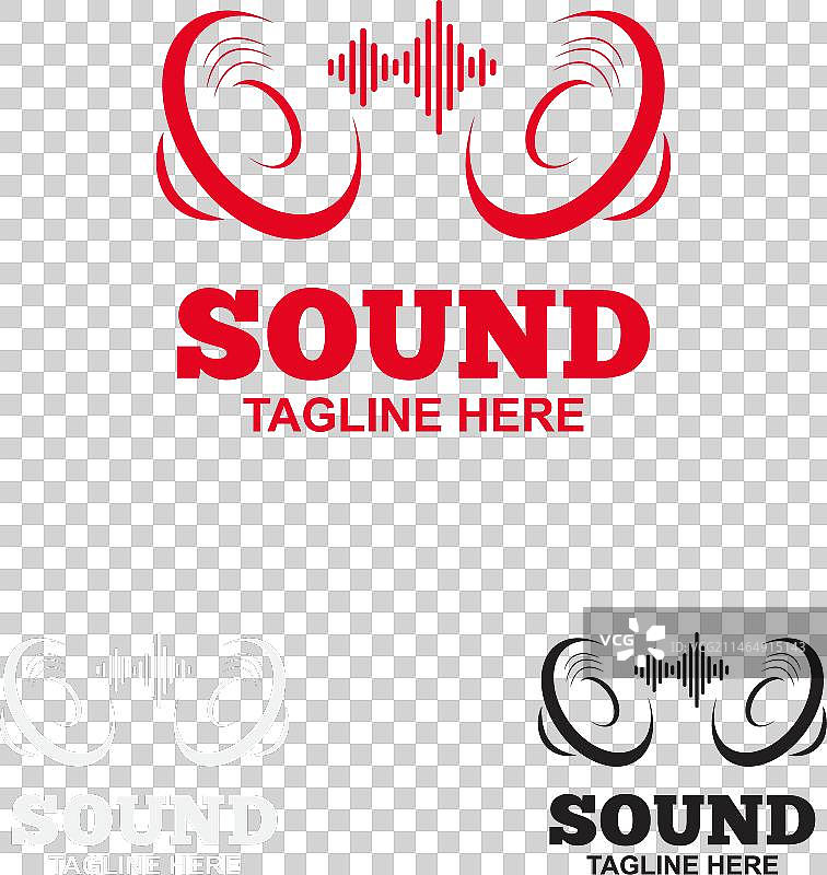 声音标志设计模板图片素材