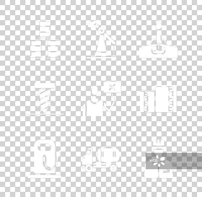 油桶和抽油机图片素材