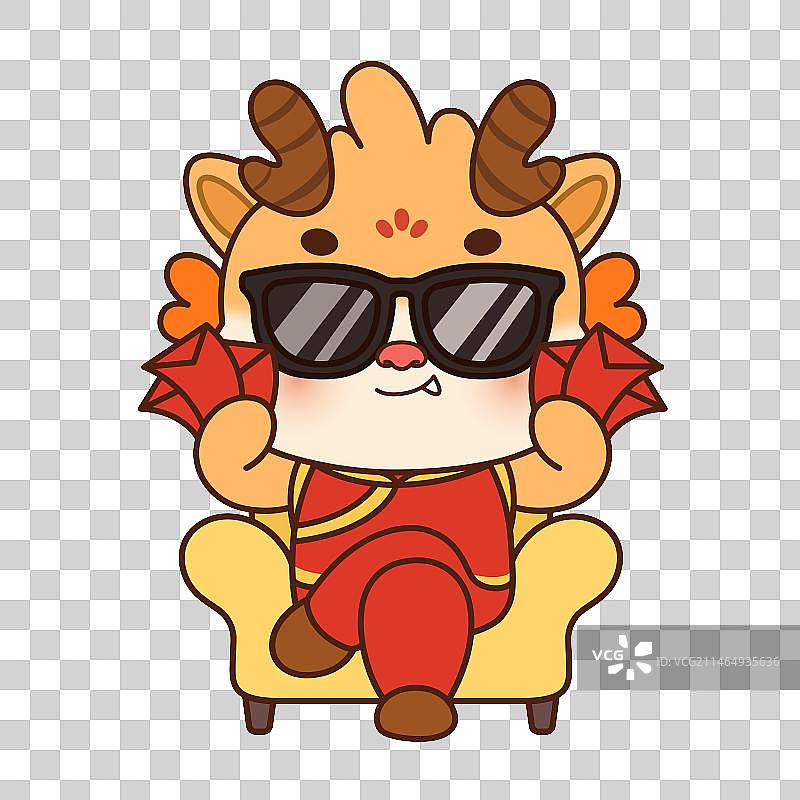 一只暴富龙宝宝图片素材