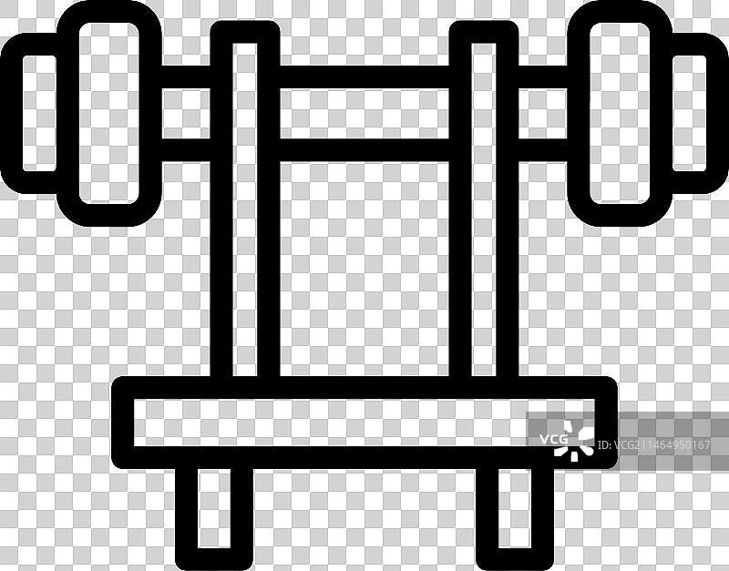 卧推锻炼图标图片素材