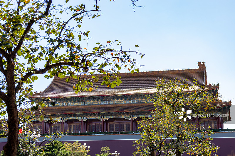 著名旅游景点故宫端门古代建筑图片素材