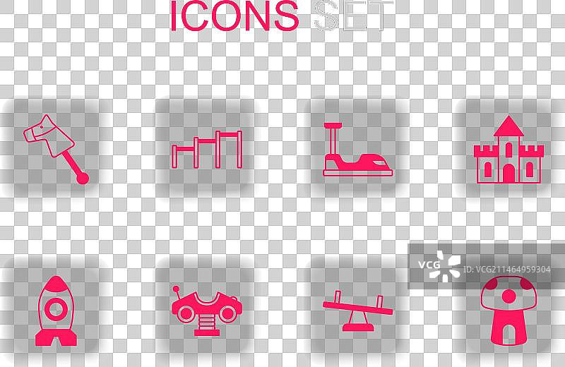 摇摆车单杠玩具马套装图片素材