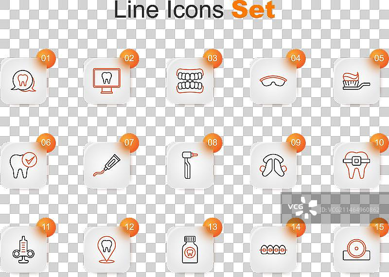 耳鼻喉科头部反射镜牙齿线条设计图片素材