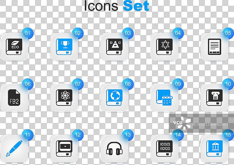 编程物理书籍与钢笔套装图片素材