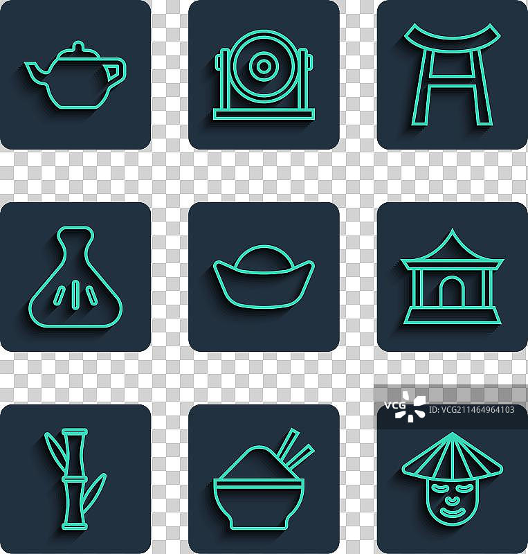 碗中竹筒饭与筷子图片素材