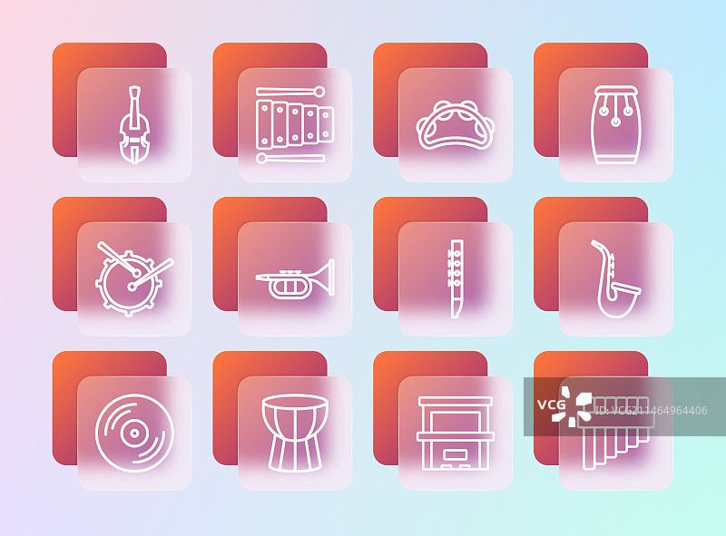 康茄鼓、非洲鼓、长笛和钢琴图片素材