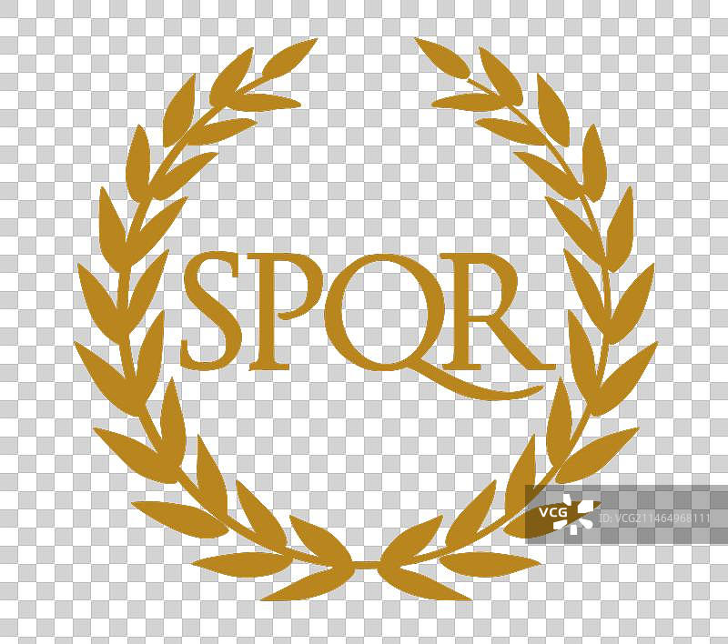 孤立的罗马帝国旗帜图片素材