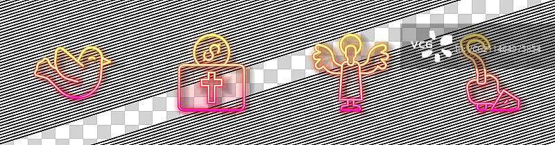 天使鸽子、教会捐赠和魔法线条组合图片素材