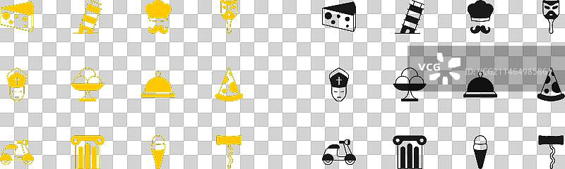 覆盖着古代柱子的狂欢节面具图片素材