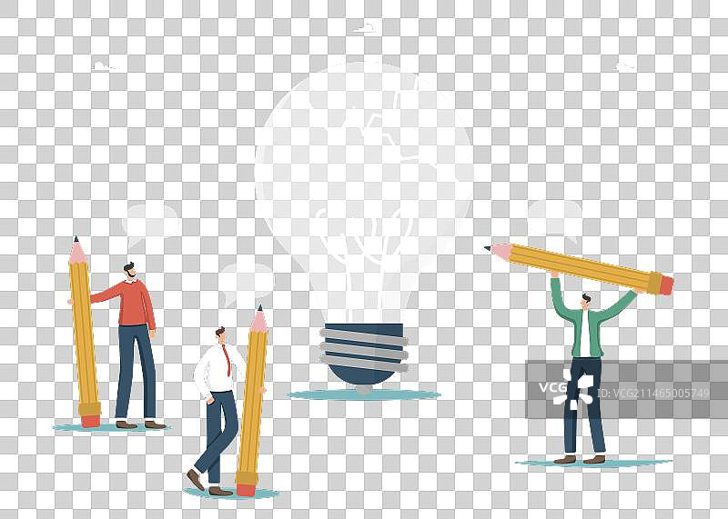 用铅笔提供想法的人图片素材