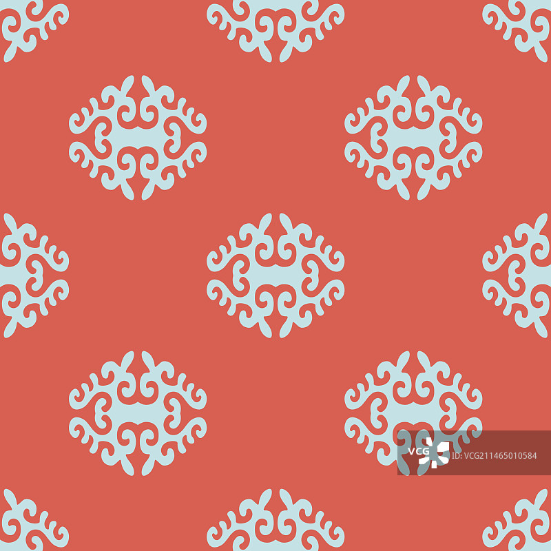 亚洲民间装饰无缝图案图片素材