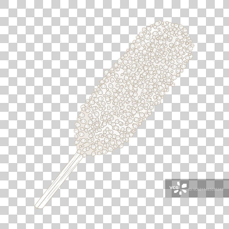 优雅线条的热狗玉米棒图片素材