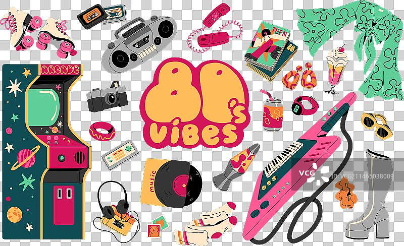 80年代怀旧汽水图片素材