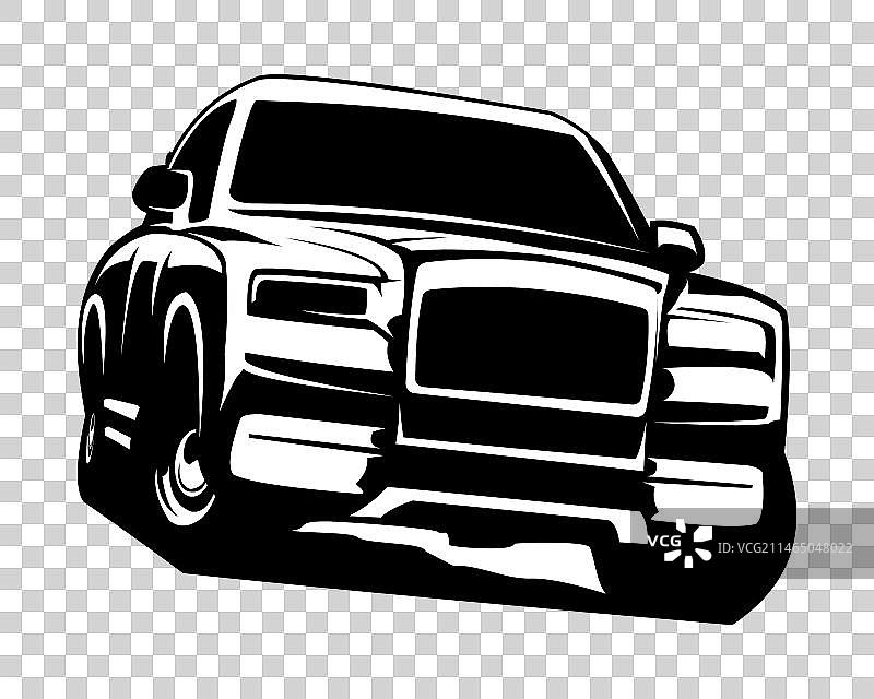 白色背景上的劳斯莱斯幽灵汽车标志图片素材