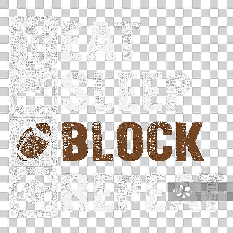 橄榄球防守队员主题T恤图片素材